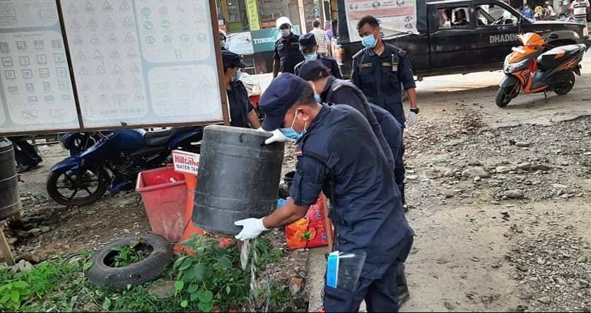 धादिङमा ५ सय ३० लिटर अवैध घरेलु मदिरा नष्ट