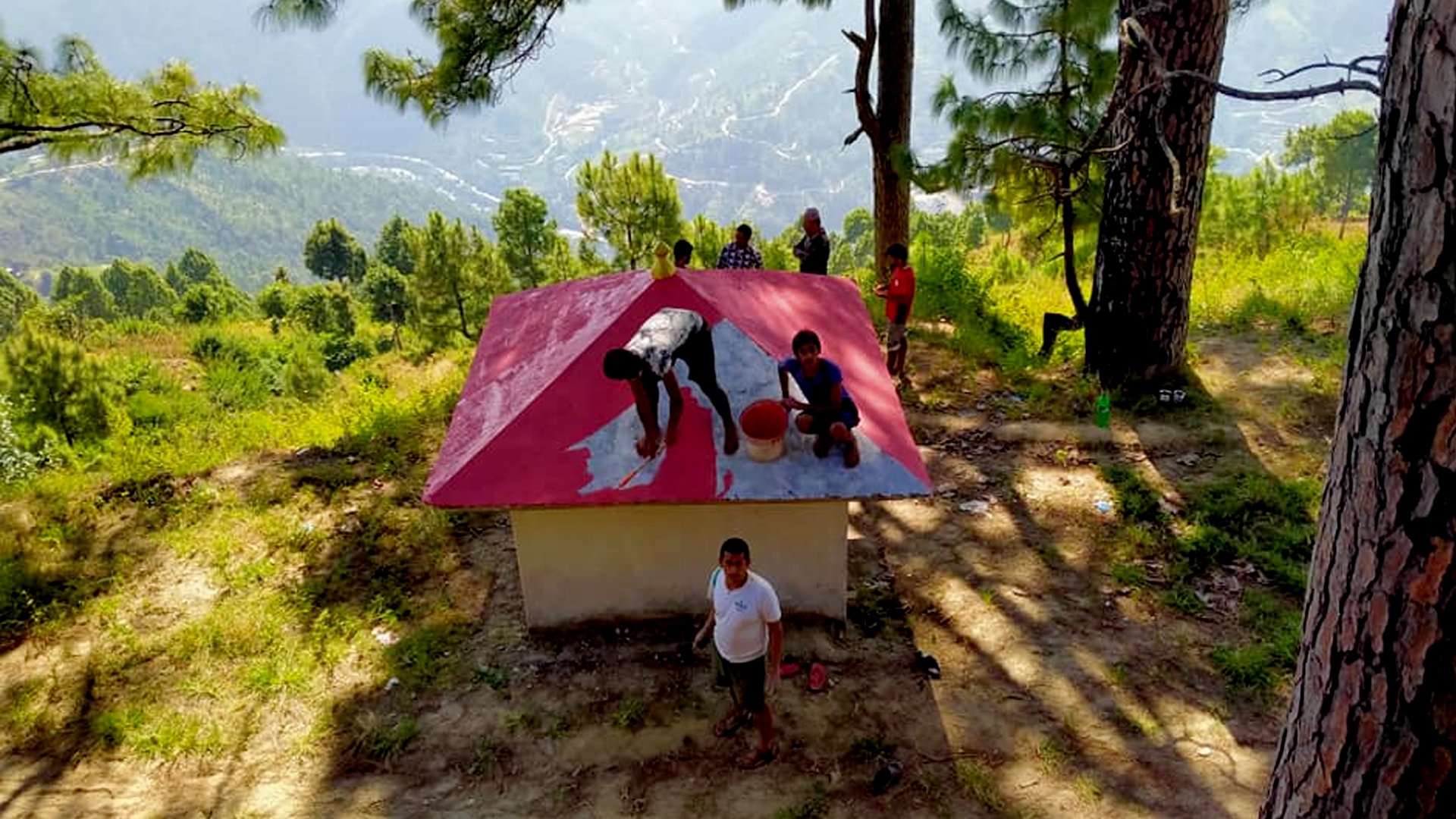 स्थानिय युवाहरुको सक्रियतामा बाघ बच्छला मन्दिर सरसफाई तथा रङरोकन