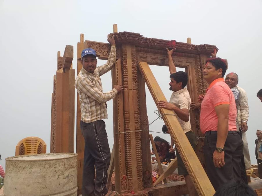 भैरवी मन्दिरलाई सहयोग जुट्ने क्रम जारी