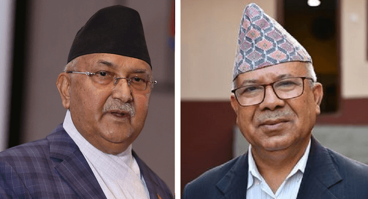 ओली र नेपालबीच सिंहदरबारमा वार्ता सुरु