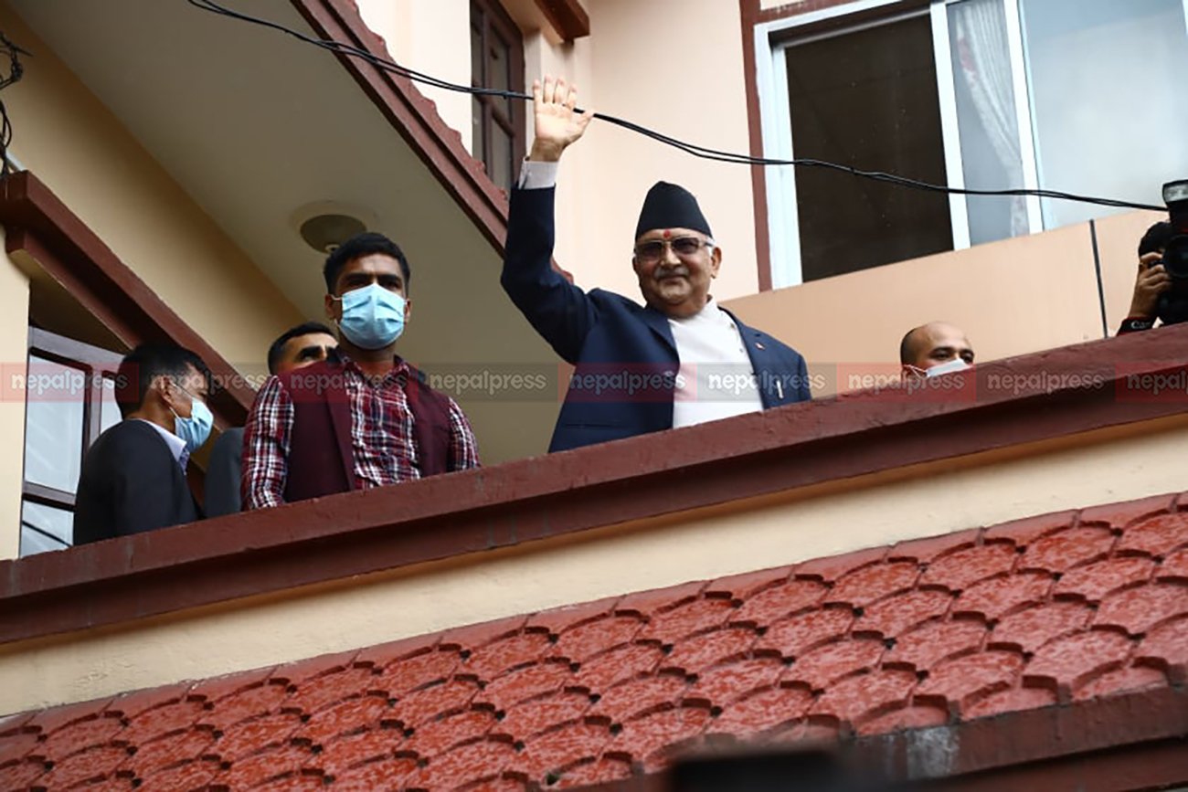 बालकोट पुगेर ओलीले भने-माधव नेपाललाई एमालेमा ठाउँ छैन