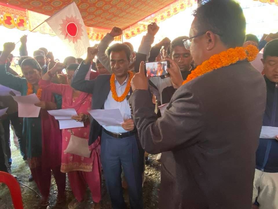 एमाले धुनिवेशी नगरपालिकाको अध्यक्षमा रामराजा पाण्डे निर्वाचित