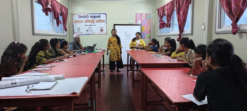 किशोरी समुहको क्षमता विकास तालिम सम्पन्न 