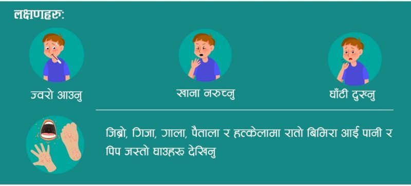 बालबालिकामा देखिएकाे हात, पैताला तथा मुखकाे राेग के हाे, कसरी सर्छ?