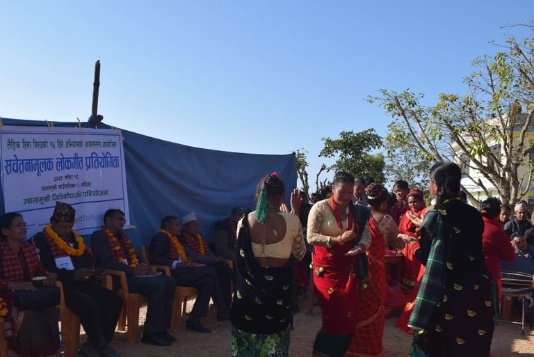 ज्वालामुखीमा लोकगित प्रतियोगिता,बुढीगण्डकी कृषक समुह प्रथम