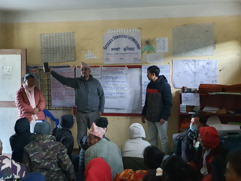 शैक्षिक सुधारको लागि बिद्यालय विकासमा सरोकारवाला बिच कार्यशाला