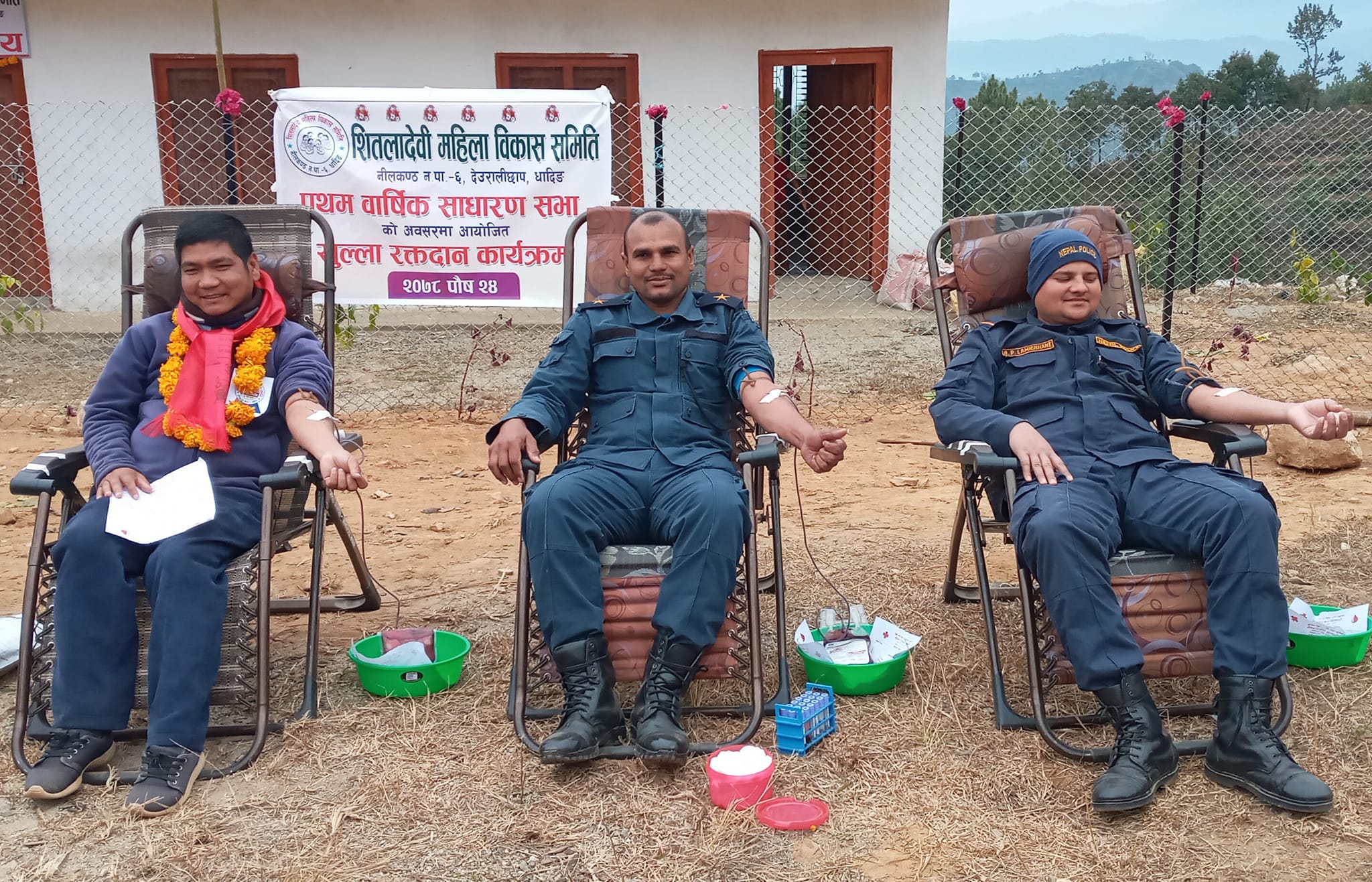 देउरालीछापमा सम्पन्न साधारण सभामा २७ जनाले गरे रक्तदान