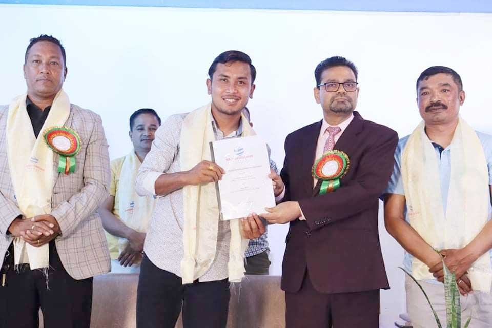 फुटबलर अन्जन माछापुच्छ्रे स्कुलको ब्राण्ड एम्बेस्डर