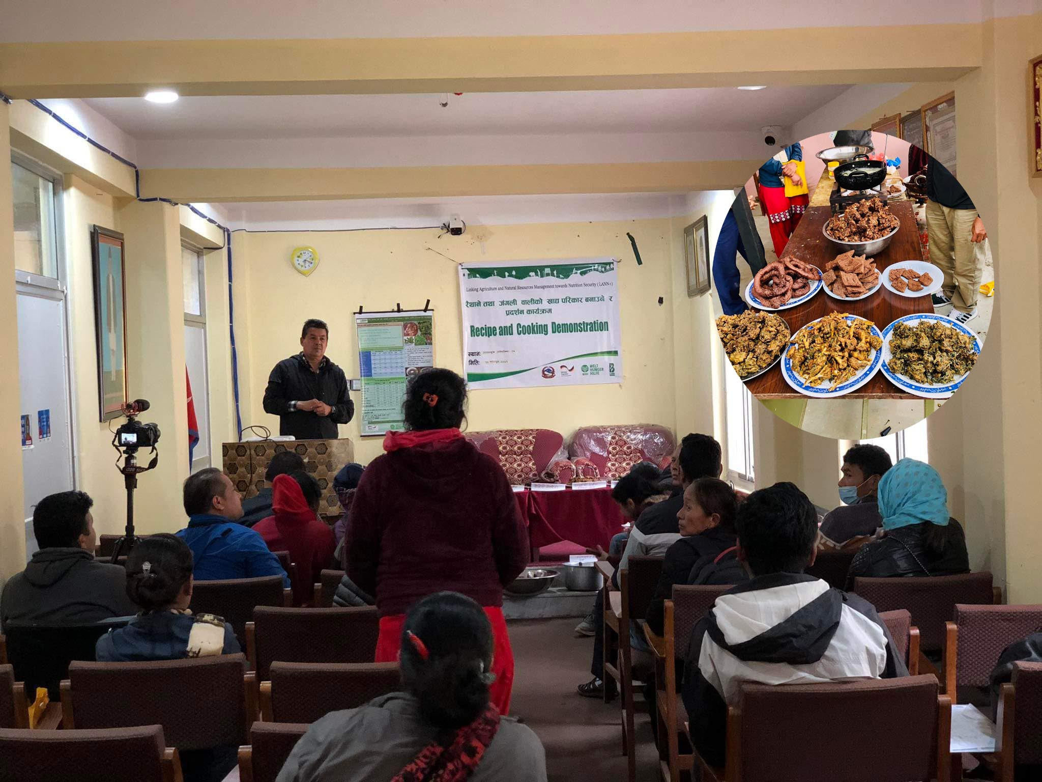 रैथाने तथा जङगली बालीको खाद्य परिकार बनाउने तालिम सम्पन्न