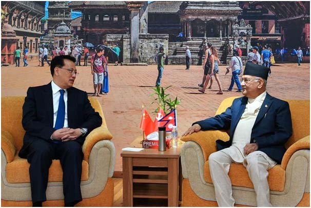 अध्यक्ष ओली र चिनियाँ कम्युनिष्ट पार्टीका नेताबीच भेटवार्ता