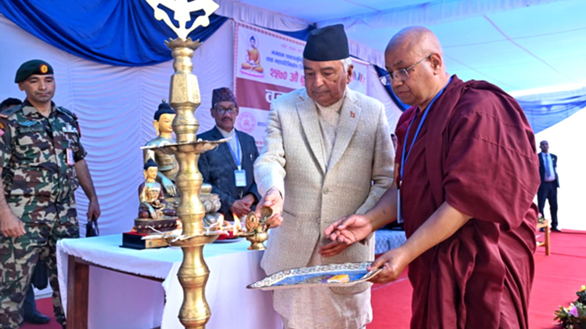 पञ्चशील र चार आर्य सत्य सिद्धान्त राष्ट्रिय एकताका मार्गनिर्देशक हुन् : राष्ट्रपति